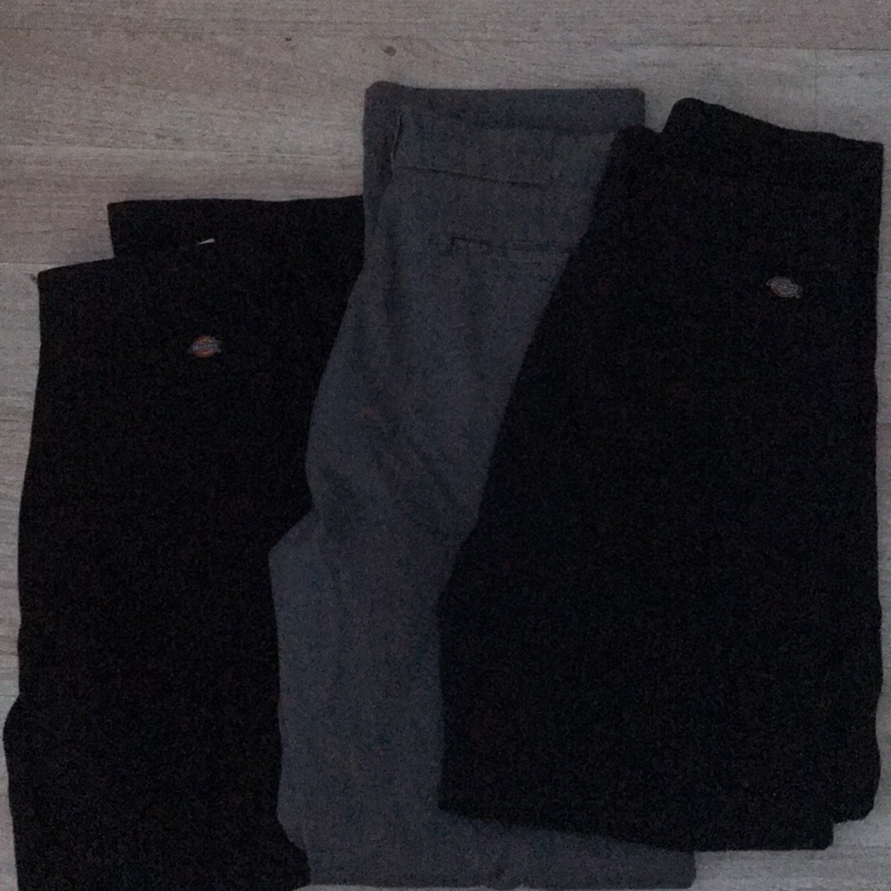 Dickies Black and Gray Chinos for Versatile Style